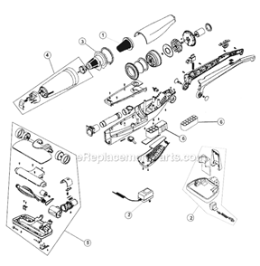 Page A Diagram and Parts List for BD20040RED  Dirt Devil Upright Vacuum